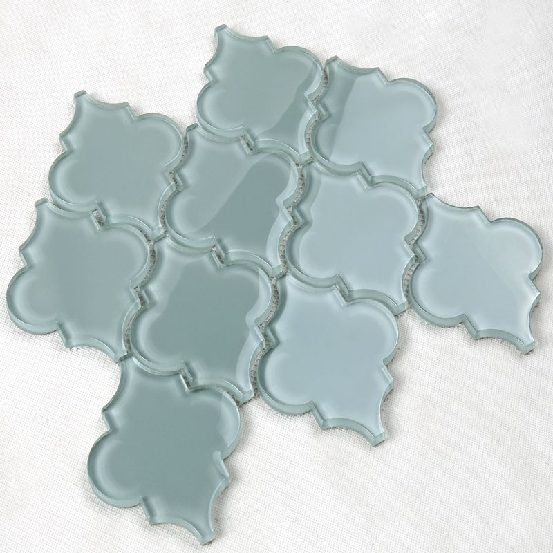 Azulejo de la pared de Backsplash de la cocina del vidrio de mosaico Waterjet del farol del Arabesque del último diseño