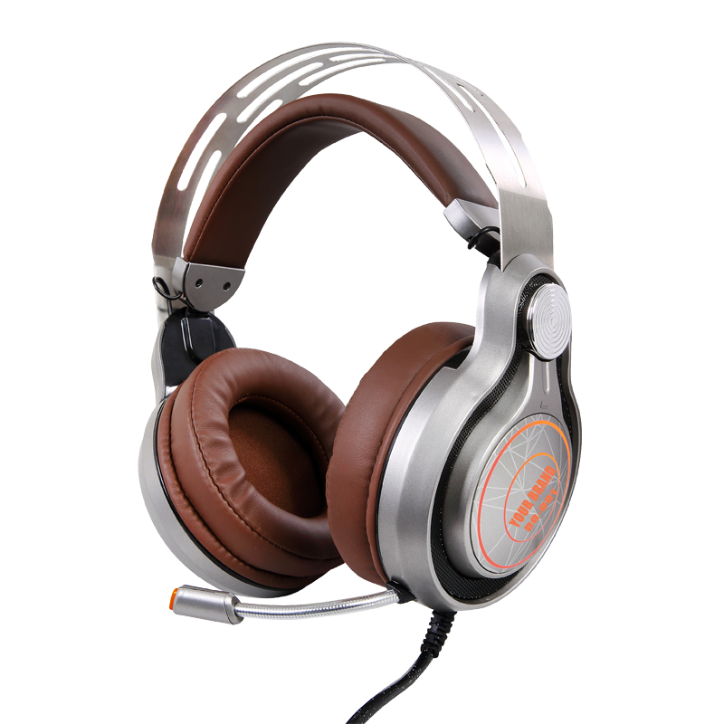 2018 nuevos auriculares PRO USB 7.1 para juegos sobre la oreja para PC, laptop, XBOX ONE, PS4