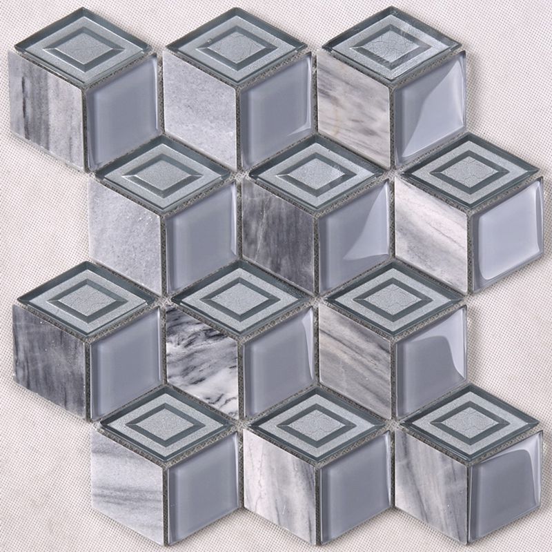 Venta caliente hexágono 3D diamante en forma de azulejos de Filipinas y Egipto