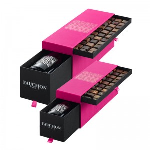 Caja de regalo de papel magnético de lujo de embalaje rígido personalizado