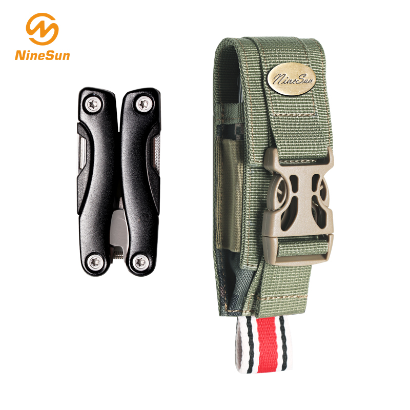 Pequeño cuchillo de nylon verde plegable funda - NS-KF-180012