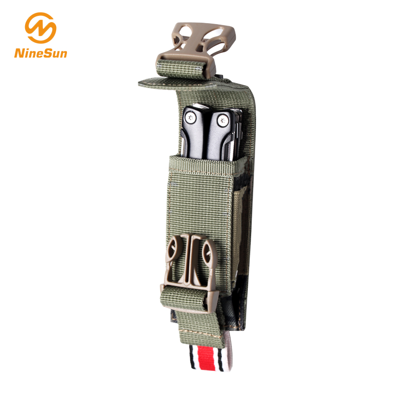 Pequeño cuchillo de nylon verde plegable funda - NS-KF-180012