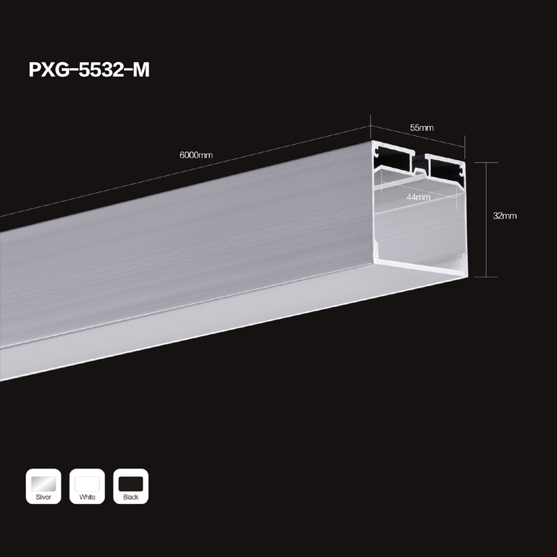 6063 U forma extrusión de aluminio del canal de aluminio LED para tira de luz LED