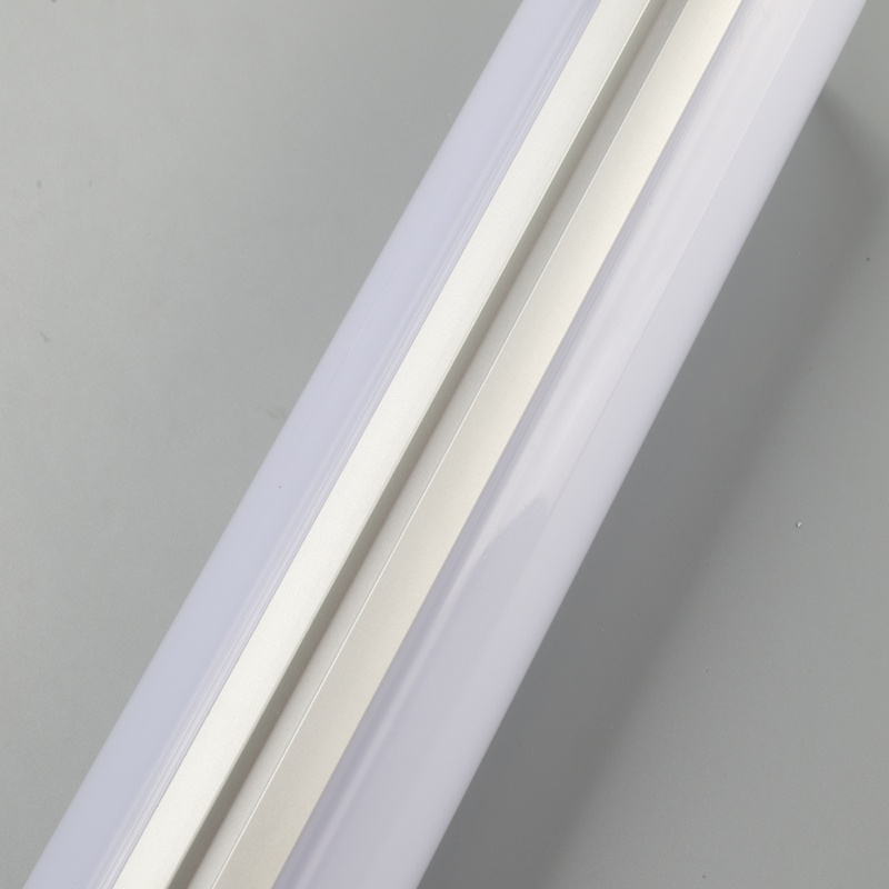 Perfil redondo de aluminio anodizado para tiras flexibles de LED.