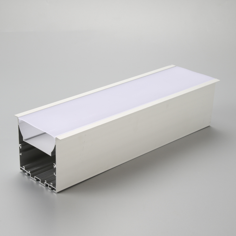 Aluminio material 6063 Aluminio perfil LED iluminación de techo