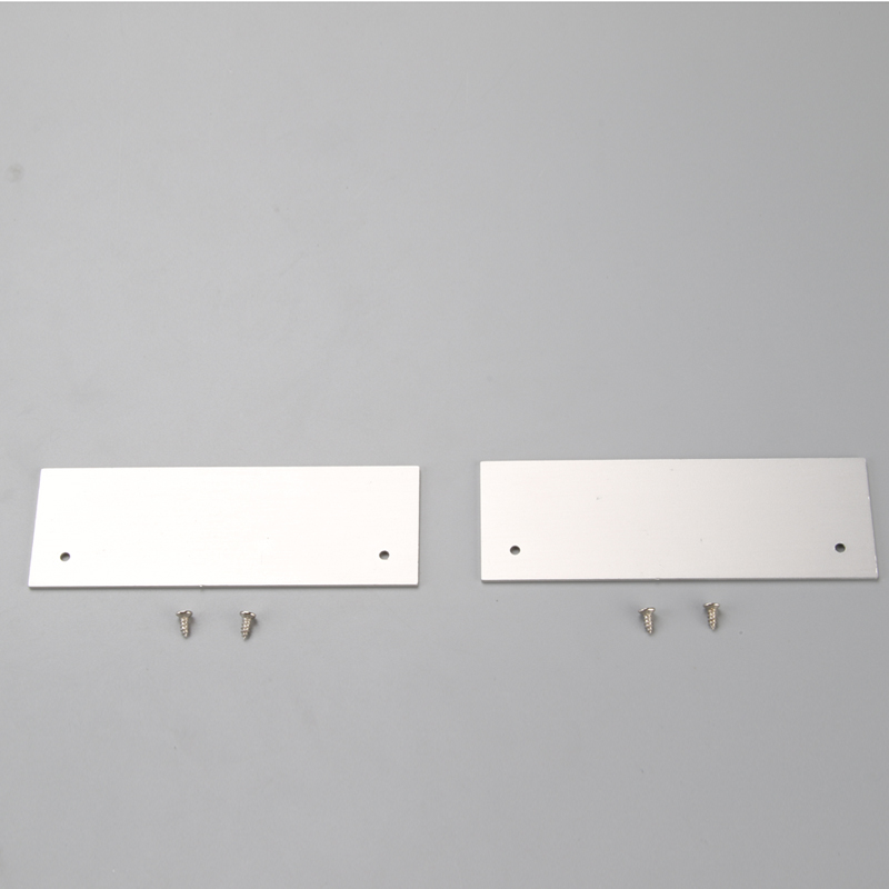 Perfil de aluminio LED con difusor de PC de forma plana para tira de LED