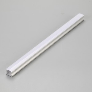 Extrusión de aluminio estructural de 3 mm de espesor para tiras de LED flexibles o duras.