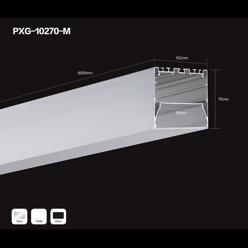 Cubierta de PC esmerilada marco de perfil de aluminio LED lineal luz