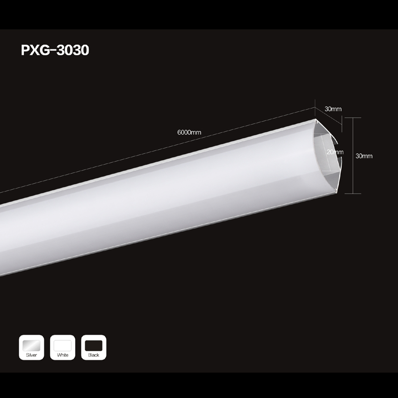 Luz de aluminio vendedora caliente del perfil de la ventana del punto del perfil del perfil del triángulo LED