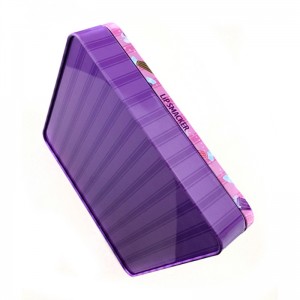 Cajita cuadrada cosmética pequeña para brillo de labios con ventana de PVC