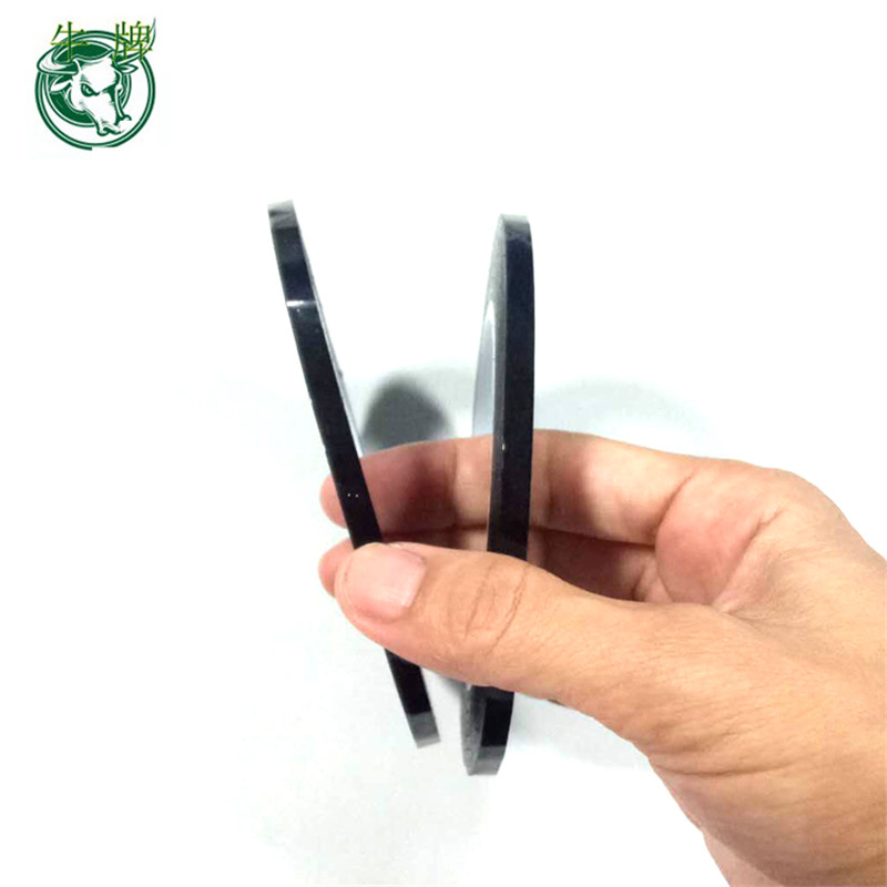 Cinta para mascotas con adhesivo de goma precio barato de la venta caliente Alta calidad negro solo lado SMT cintas de empalme
