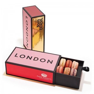 Caja de regalo de cajón de papel de lujo personalizado al por mayor