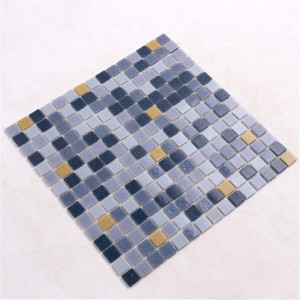 Grueso de cristal iridiscente de la teja de mosaico de la piscina del precio bajo 4m m