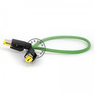 El cable de red suministra el cable de red Ethernet del conector Harting RJ45
