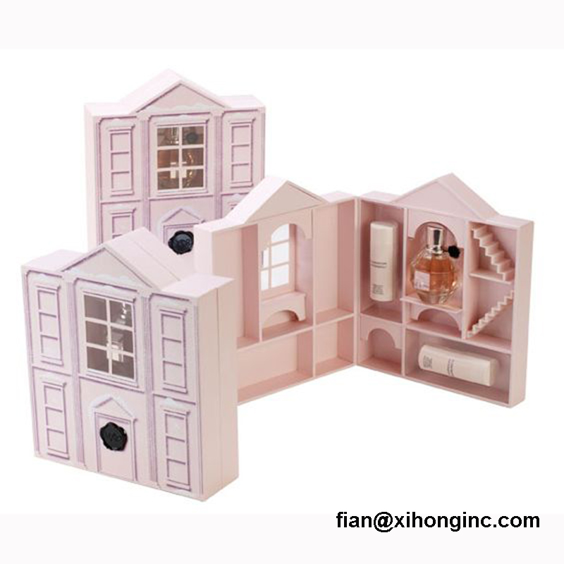Casa decorativa promocional de alta calidad con forma de caja de regalo.