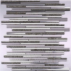 Material de construcción de la pared mini mosaico lineal azulejo