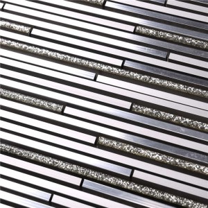 Material de construcción de la pared mini mosaico lineal azulejo