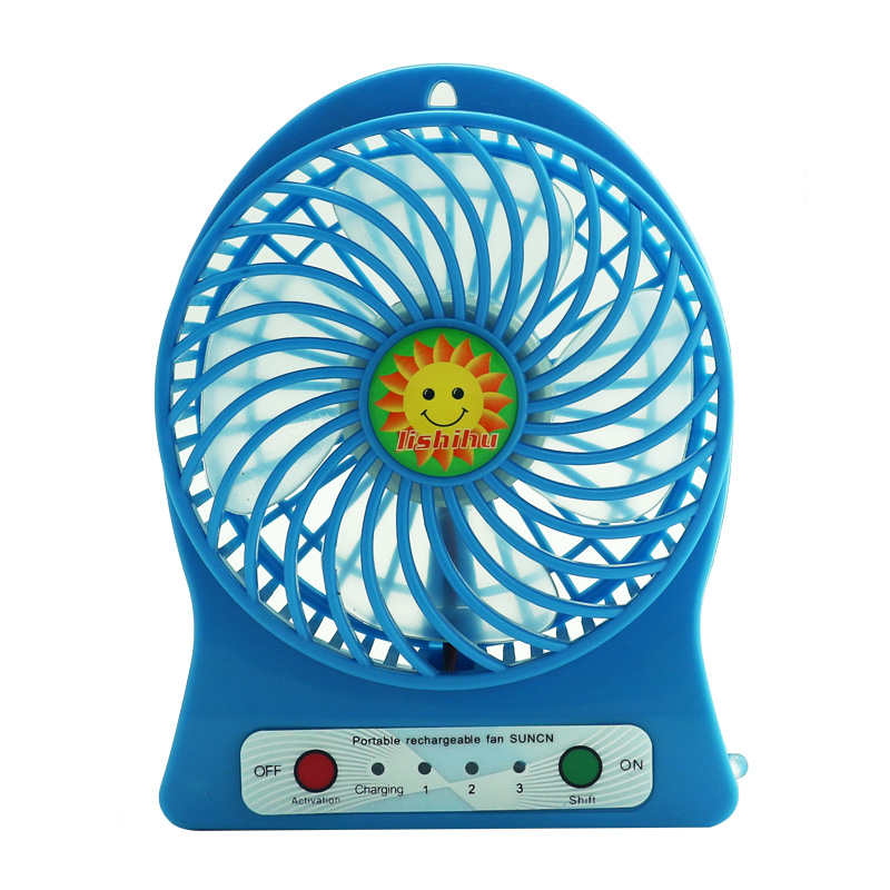 Ventilador recargable portátil USB Mini USB 18650 li ion Batería recargable Ventiladores USB Enfriador