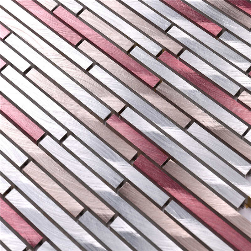 Tejas lineales rojas de aluminio del hotel del mosaico de la tira