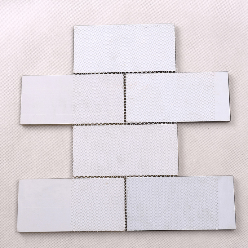 Cuarto de baño Super White Crystal Mosaic Brick Tile América del Norte último diseño