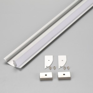 Perfil de aluminio LED de pared para iluminación de bañadores de pared / luz de pie / iluminación de escaleras