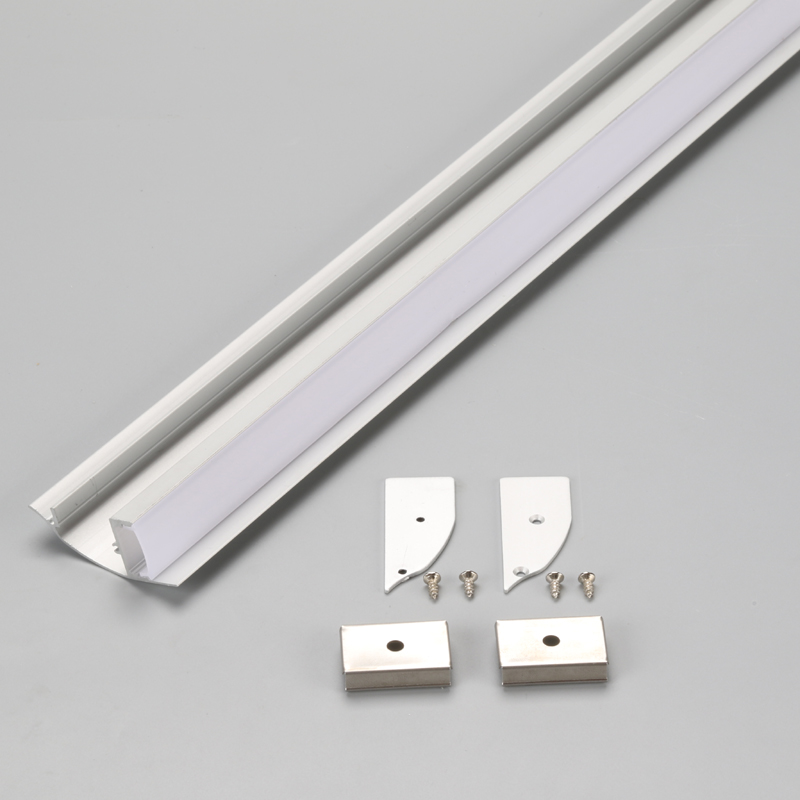 Perfil de aluminio LED de pared para iluminación de bañadores de pared / luz de pie / iluminación de escaleras