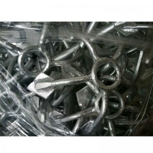 Hot Dip Galvanized 5 Garras Grapnel Ancla