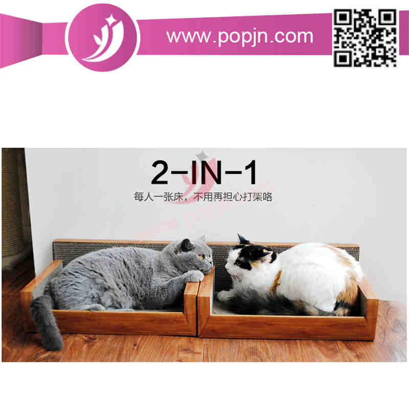 Scratcher de tablero de gato de flautas comprimidas corrugadas ecológicas reciclables de YJ
