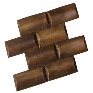 Azulejos de mosaico cobrizos vintage para la decoración del lobby HSW18126