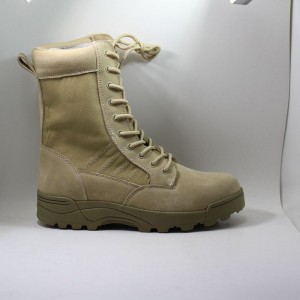 Botas de cuero de ejército militar táctico de combate al por mayor