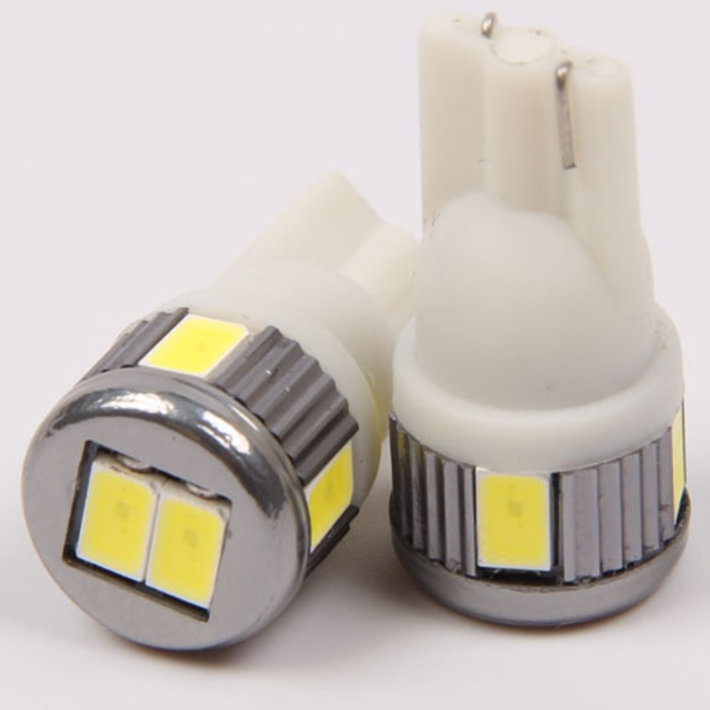 T10 cuña W5W 168 194 6SMD 10SMD 5730 bombillas de reemplazo de led automático