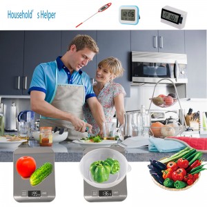 Escala LED impermeable, acero inoxidable, alimentos, balanza digital, balanza