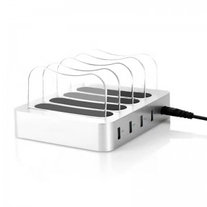 KPS-8402LC Estación de cargador de cuatro puertos USB (cable de CA de EE. UU. / UE / Reino Unido / AU)