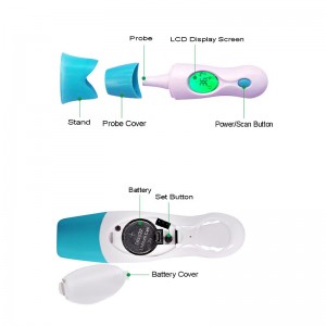 Cochlea Inside Digital Thermometer Infrarrojo Frontal Temperatura Temperatura Instrumento