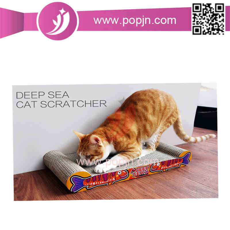 Fashinable atractivo rascador de papel corrugado gato
