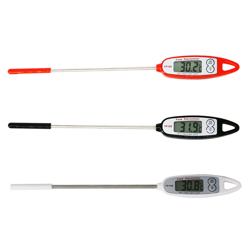 Termómetro de alta calidad de la comida del maderero de datos de temperatura impermeable de un solo uso del bajo costo