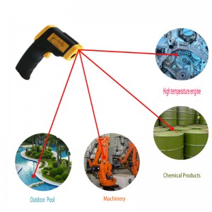 -50 ~ 380 Termómetro industrial infrarrojo múltiple de alta precisión