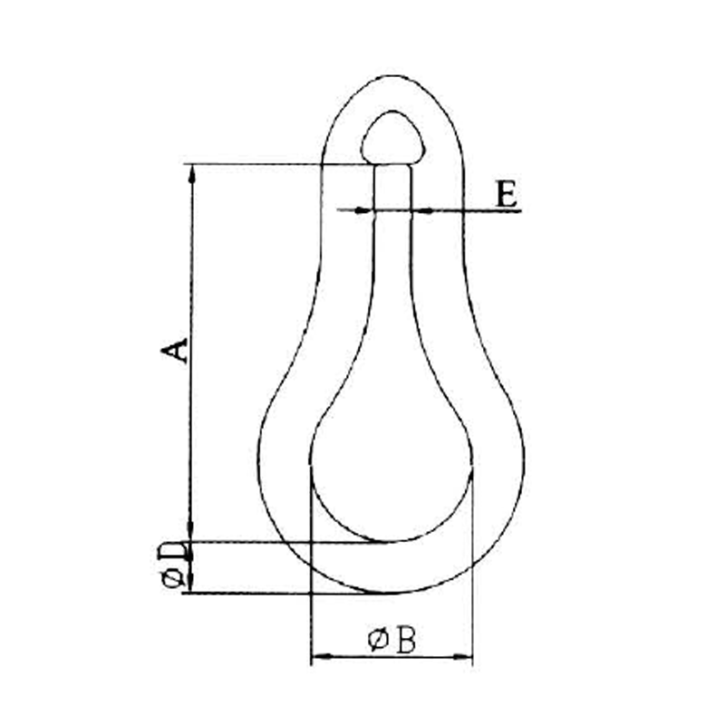 Enlaces de agarre de silla de cintura de acero carbono forjado