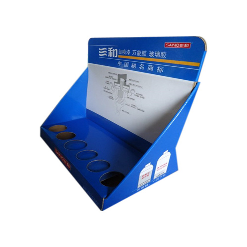 YJ Display New Design Postcard Small Cardboard Counter Display Display PDQ Stand Para Venta Al Por Menor