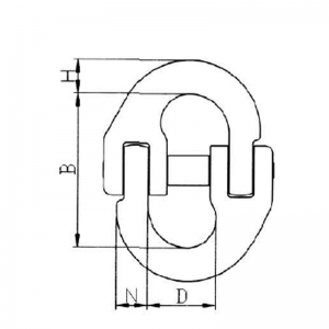 Enlace de cadena G80 con resorte