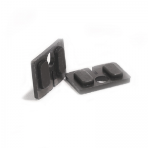 Tipo cuadrado de acero inoxidable con abrazadera de vidrio de placa