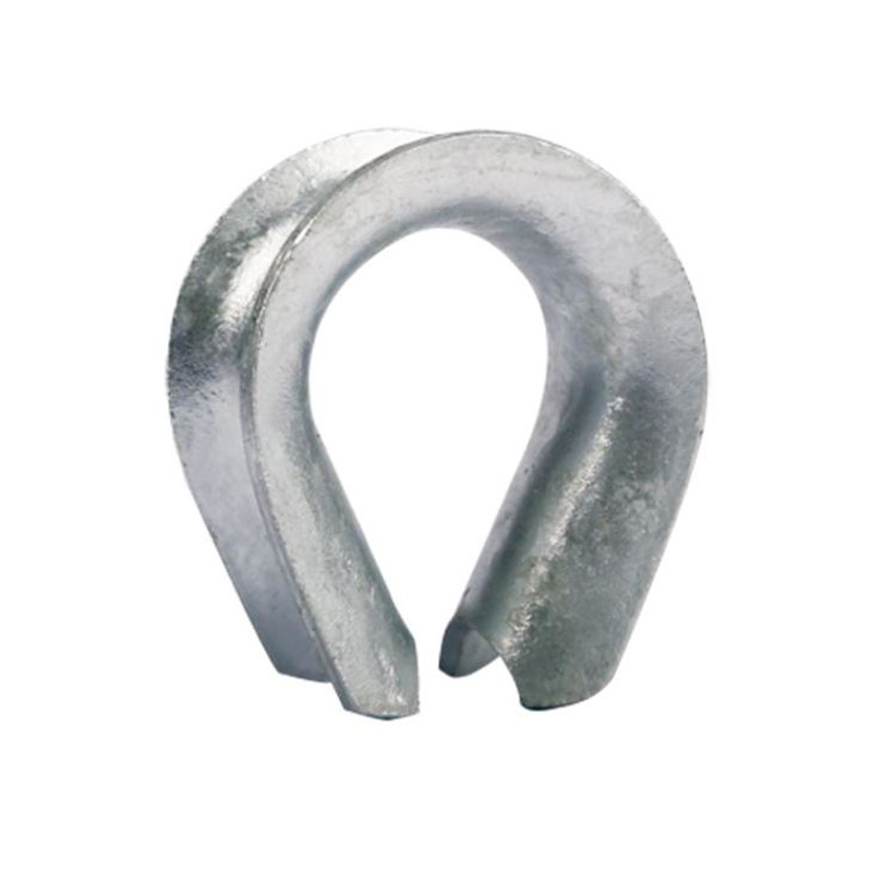 Dedal de acero galvanizado K-3 para cuerda de fibra