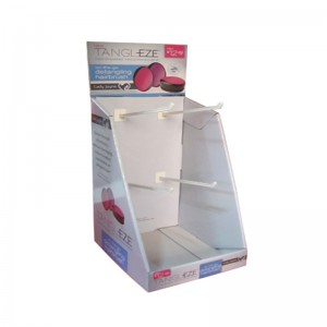 Soporte de exhibición de gancho de mostrador de cartón personalizado de punto de venta