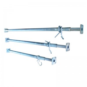 Apoyo de acero ajustable de andamio galvanizado por inmersión en caliente