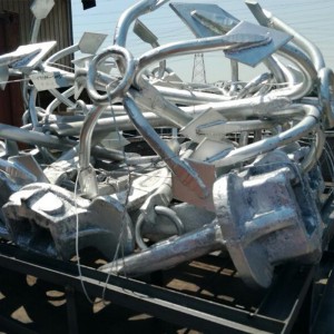 Hot Dip Galvanized 5 Garras Grapnel Ancla