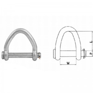 Web Sling Shackle Hot Dip Galvanized