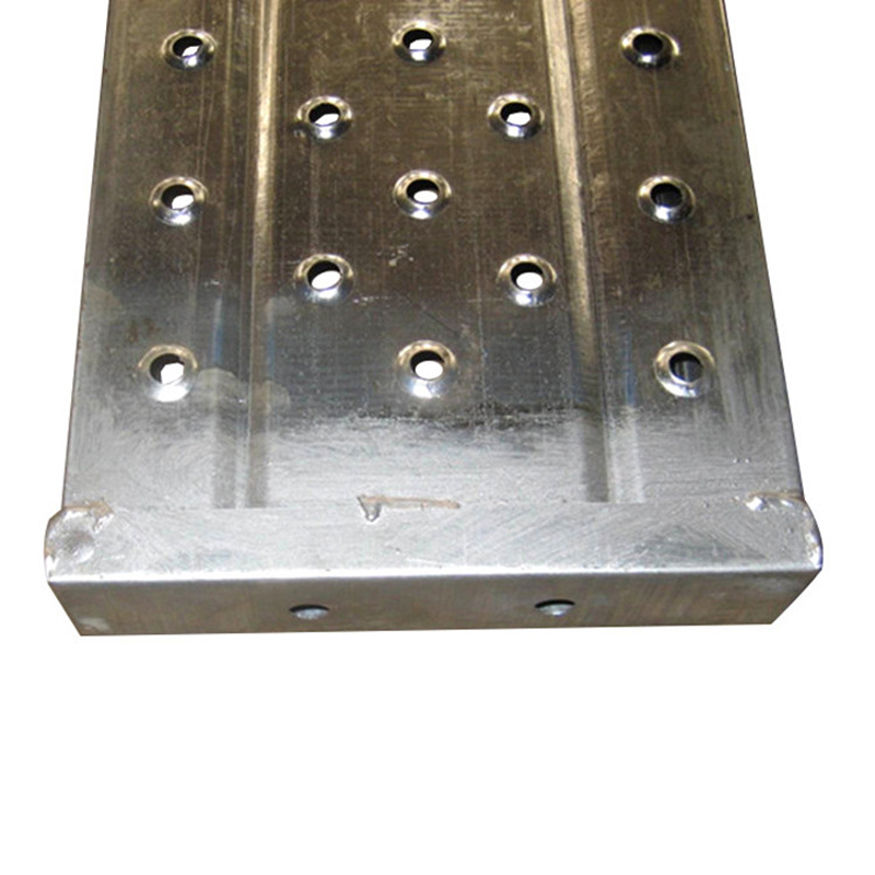 Tablero de acero de andamio galvanizado de ancho 210 con orificio de 6 mm