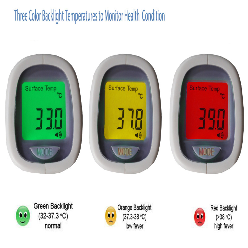 Termómetro infrarrojo digital de temperatura digital del cuerpo humano de calidad seleccionada