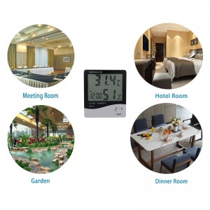 Termómetro interior que mide la temperatura del sensor de humedad Estación meteorológica Digital