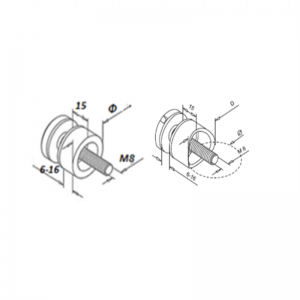 Adaptador de vidrio 30MM